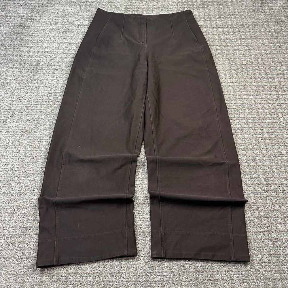 Lululemon City Sleek 5 Pocket Wide Leg Pant Java Brown Warpstreme Size 8 LW5FWBS